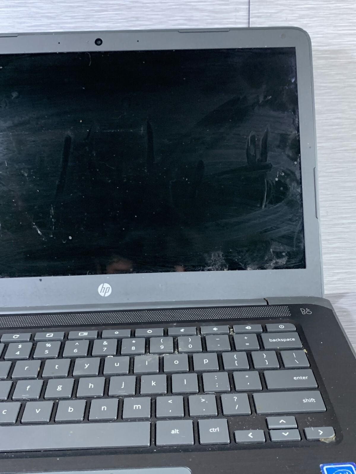 HP Chromebook 14-CA061DX Gray 14″ Touchscreen Intel Celeron Laptop – For Parts