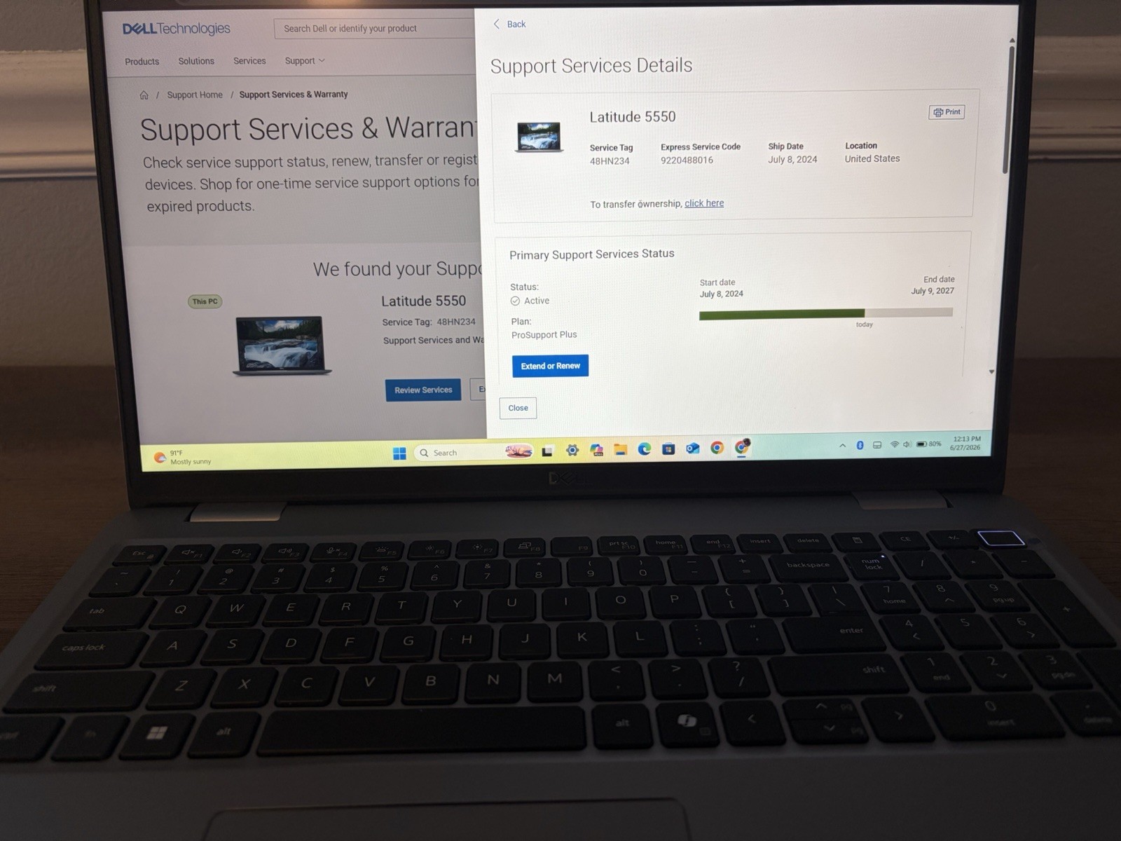 Dell Latitude 5550 Ultra 7 155U 16GB 512GB FHD Touch Fingerprint Warranty W11P