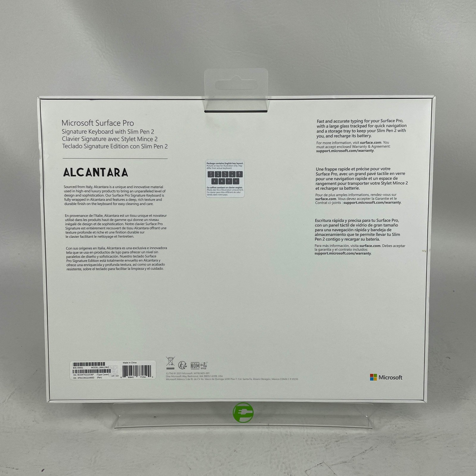 Microsoft Surface Signature Keyboard w/ Slim Pen 2 for Pro X, 8, 9 8X6-00001