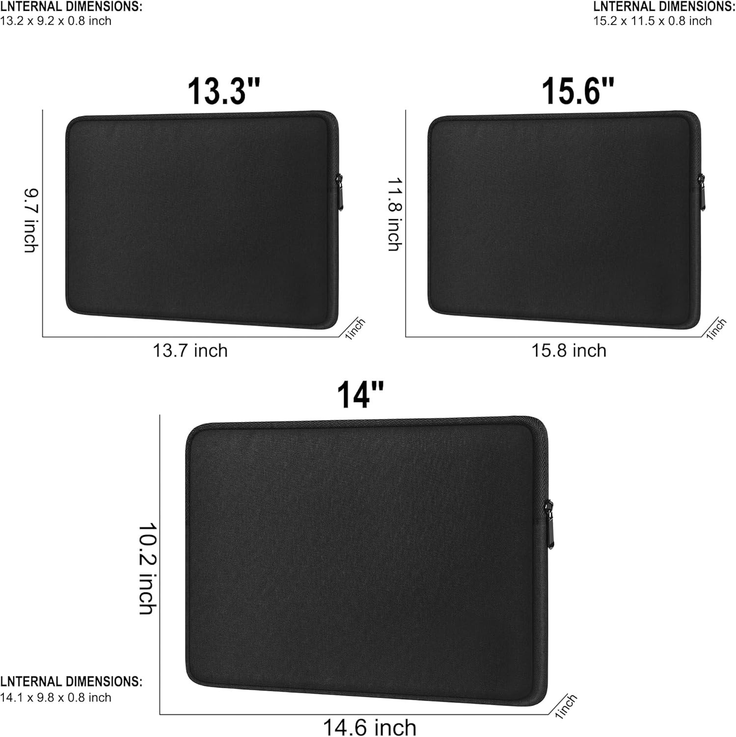 Laptop Case Sleeve 14 Inch, Shockproof Protective Cover for Lenovo, HP, Dell, As