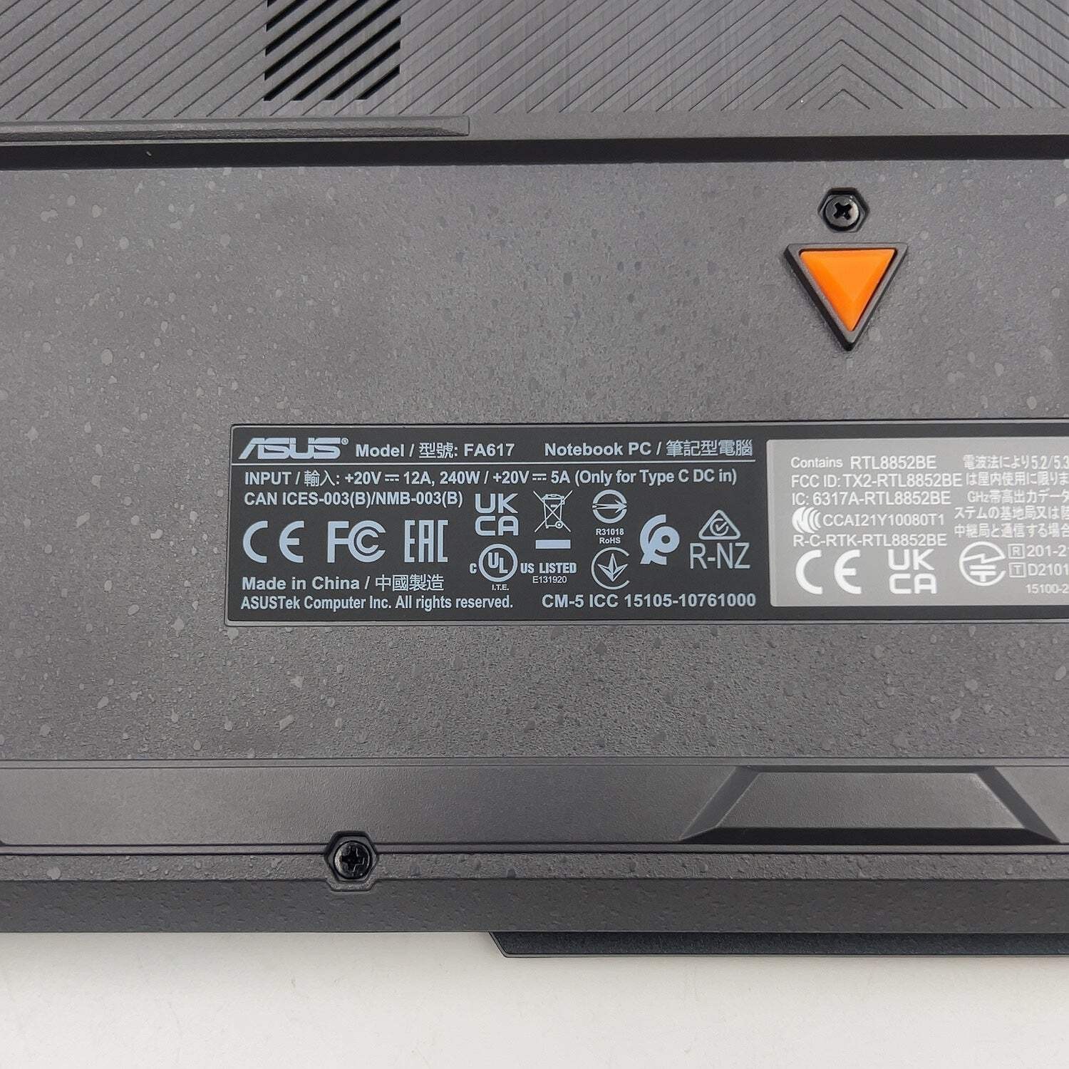 Asus TUF A16 FA617NS Ryzen 7 7735HS 3.2GHz 16GB RAM 512GB SSD Radeon RX 7600S