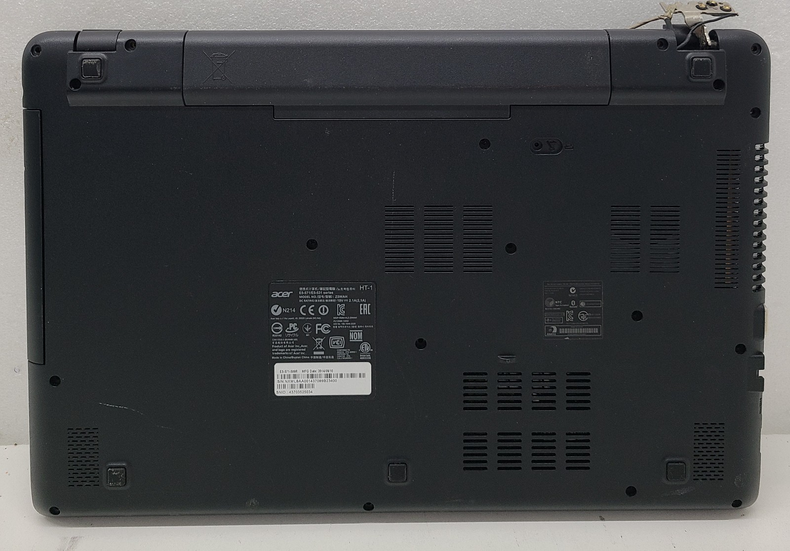 ACER ASPIRE E5-571-509R Laptop Intel Core i5-4210U NO RAM/HD/OS/POWER (FL)
