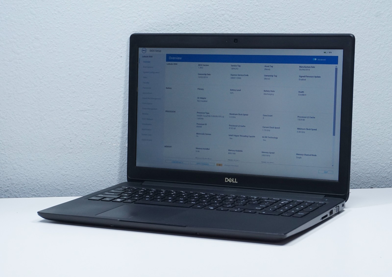Dell Latitude 3500 Core i7-8565U @1.80GHz 8GB RAM 256GB SSD MX130 FHD (No OS)