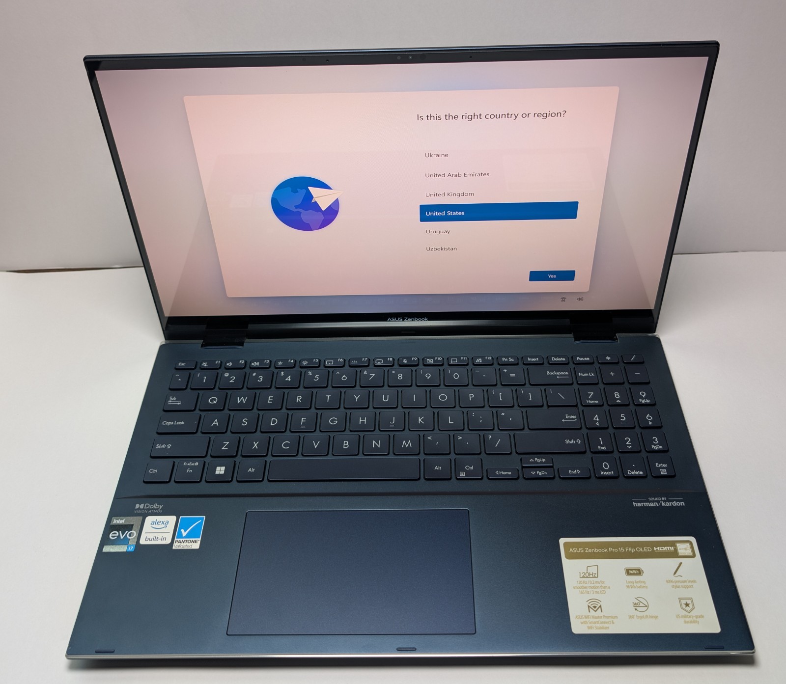 Asus Zenbook Flip Q539ZD i7‑12700H/16GB-1TB SS/ Arc A370M 14″ Touch Win11. ~259~