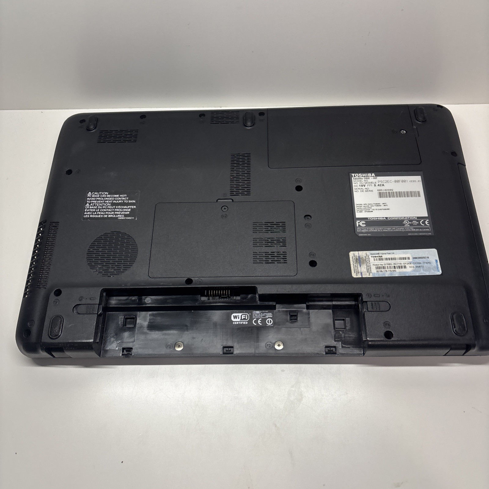 Toshiba Satellite C650-00F 15.6″ Pentium B940 4GB Ram PARTS/REPAIR