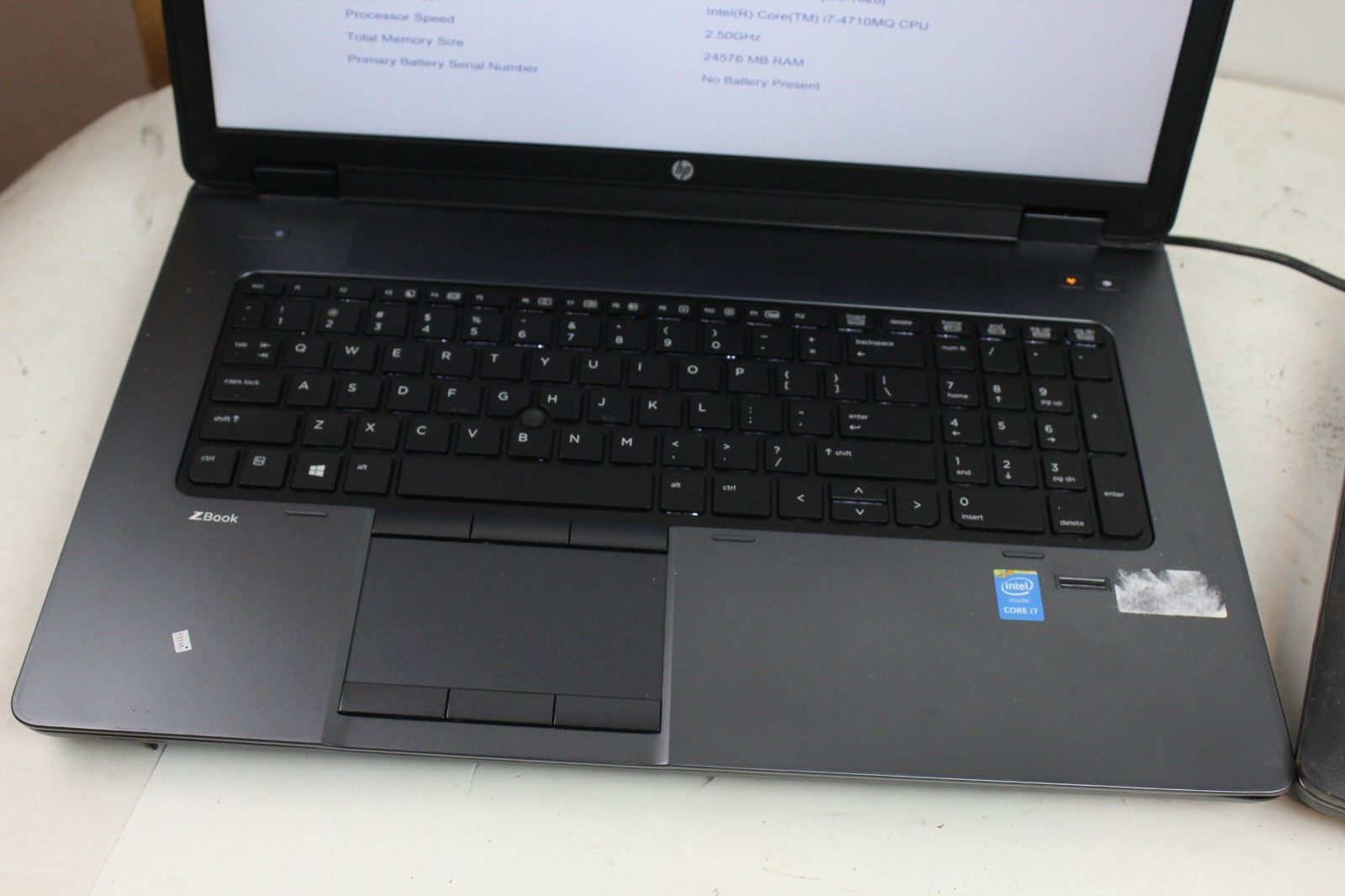 AS IS PARTS Lot of 2 HP ZBook 17 G2 2.4GHz i7-4810MQ 24GB RAM NO HDD