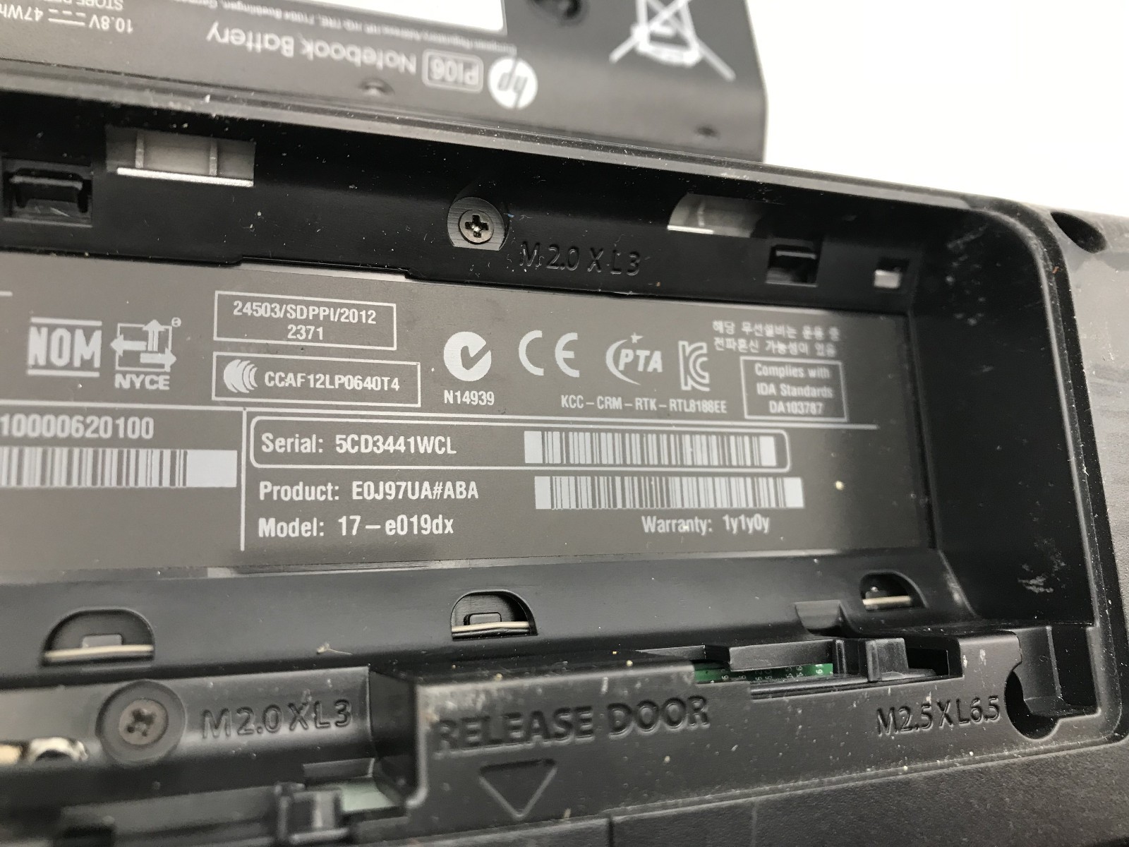 HP PAVILION 17 NOTEBOOK – BOOTS TO BIOS – INTEL I3 4000M – 4GB RAM – READ – BB!!