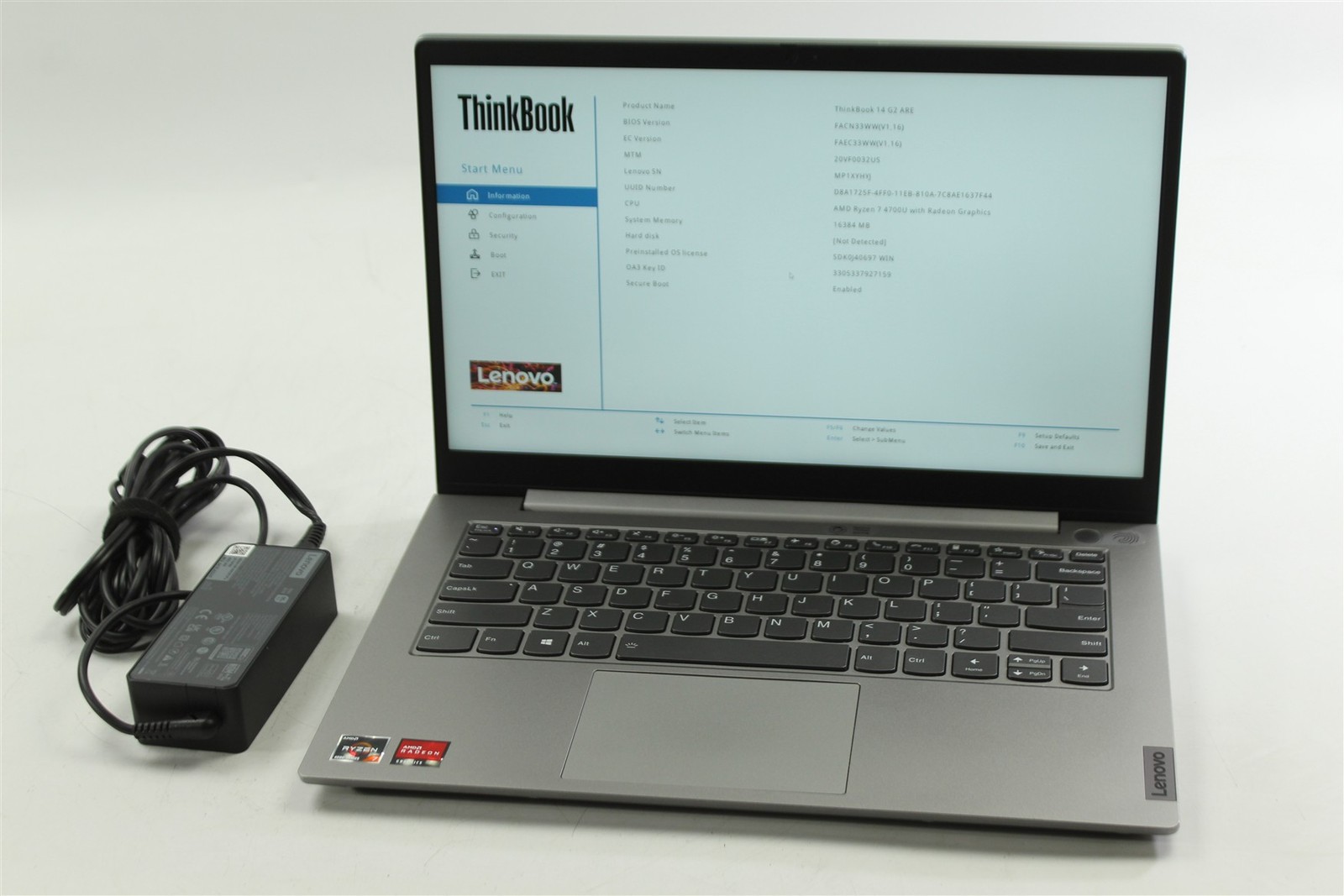 Lenovo ThinkBook 14 G2 ARE 14″ FHD Ryzen 7 4700U 2.0GHz 16GB RAM NO SSD NO OS