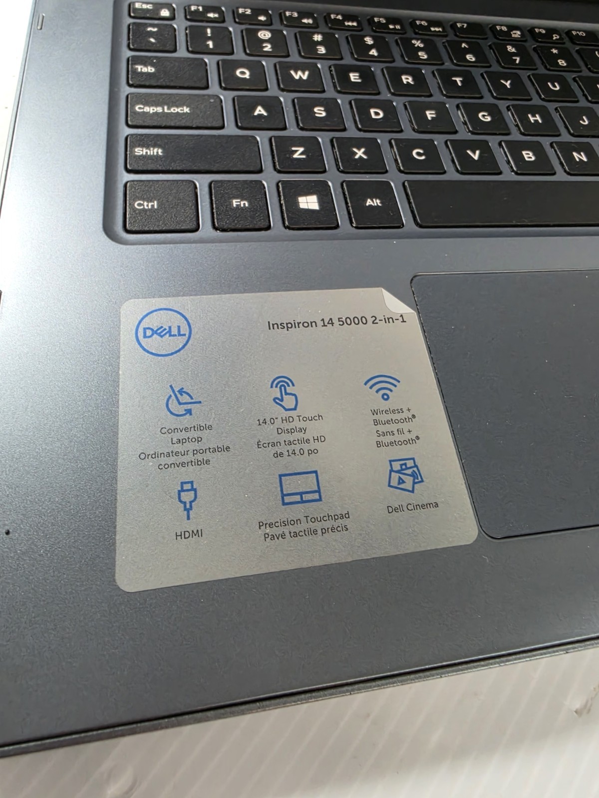 DELL Inspiron 5482 2-in-1 14″ Touchscreen I3-8145U 128GB SSD 8GB RAM Windows 11