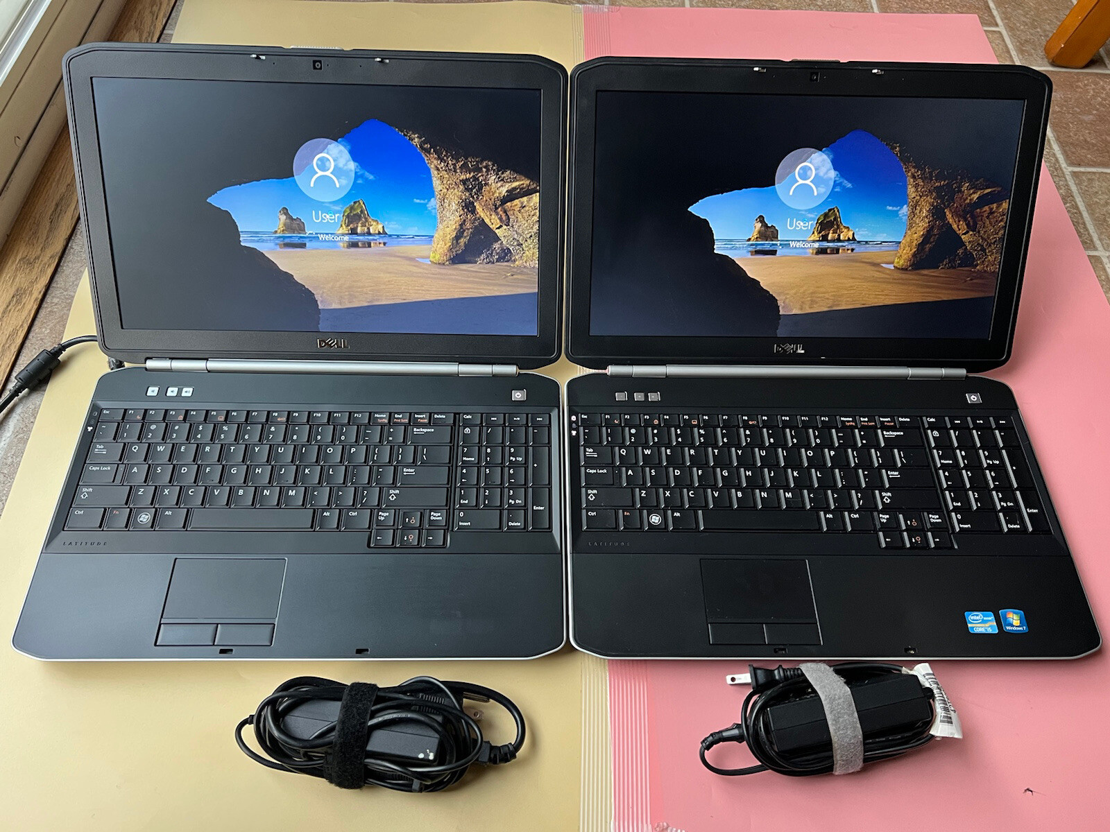 Lot of 2 Dell Latitude E5520 15.6″ Core i5-2410M 4GB RAM 500GB HDD WEBCAM HDMI