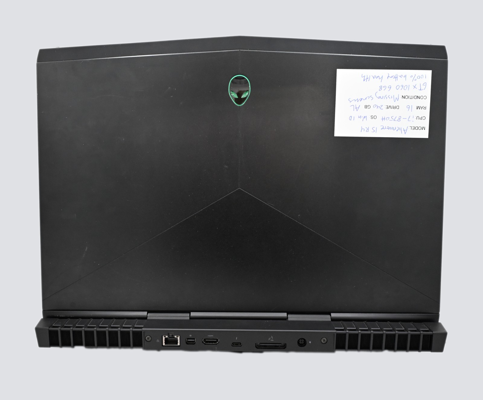 Alienware 15 R4 i7-8750H 2.2GHz 12GB RAM 240GB SSD GeForce GTX 1060 WINDOWS 11