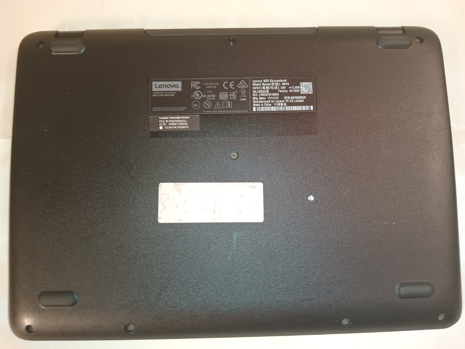 Lenovo N23 Chromebook Intel Celeron 1.60 GHz 4GB Ram 16GB with Charger