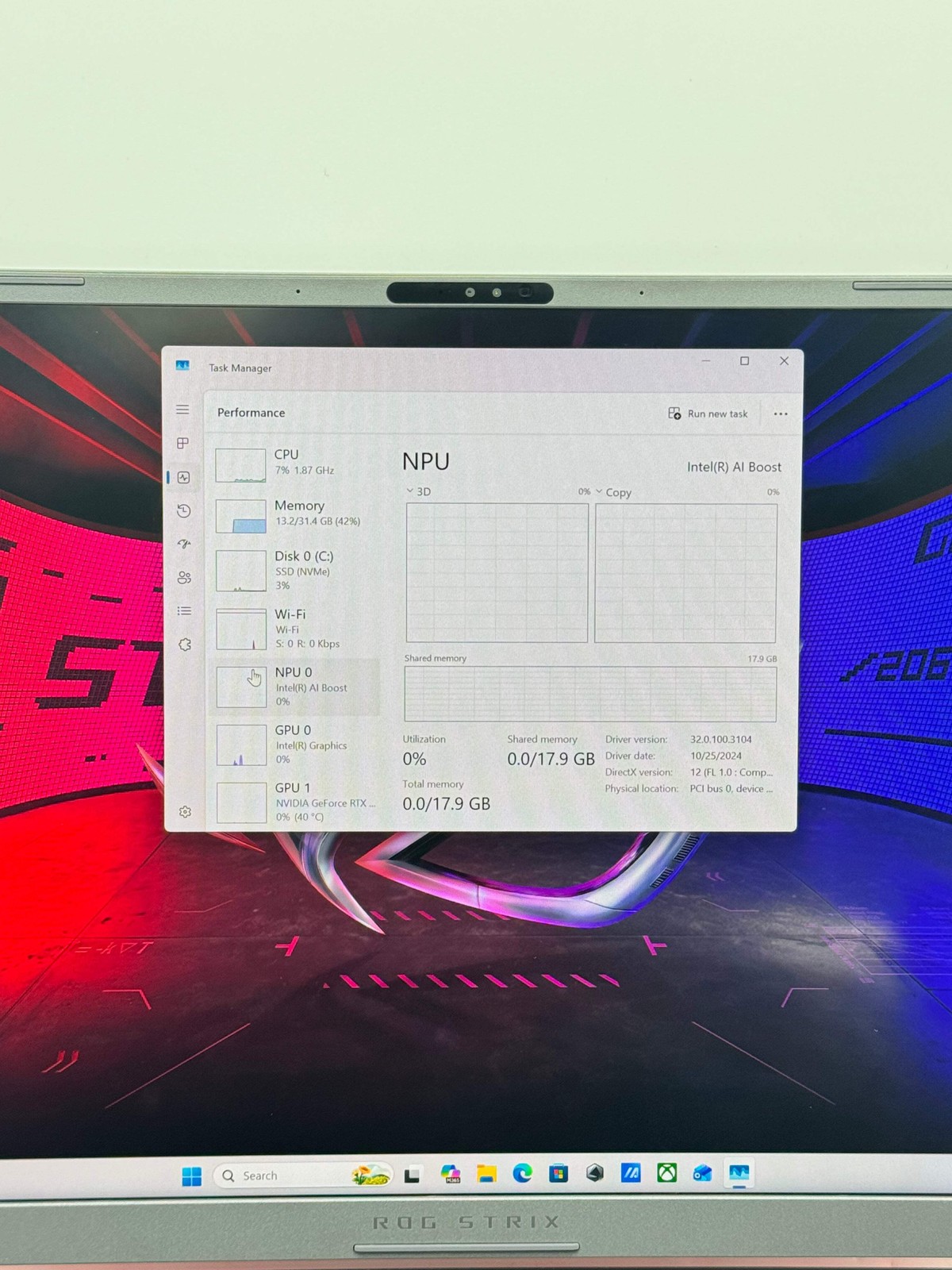 ASUS ROG Strix G16 Gaming Laptop i9 Ultra 275HX RTX 5070 32GB RAM 1TB NVMe