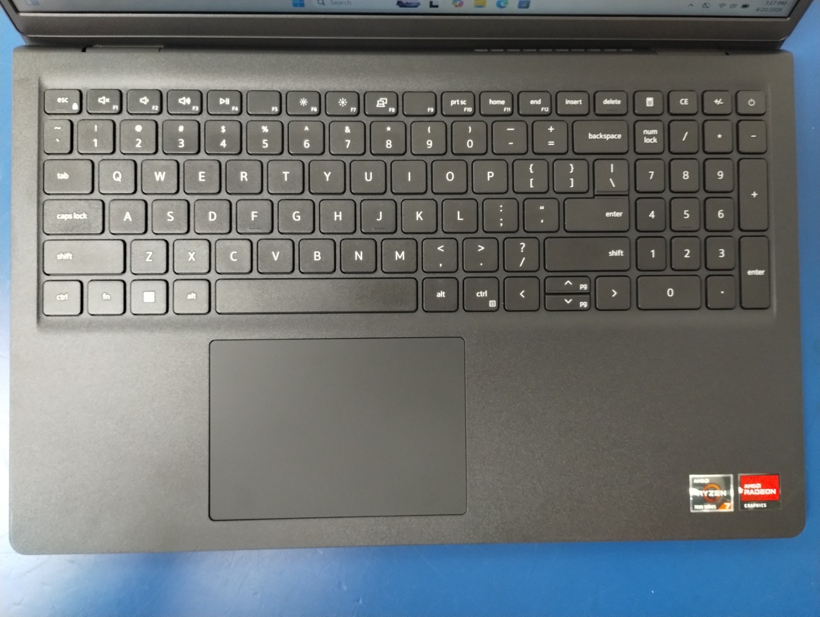 DELL 15 DC15255 G8MK9, AMD Ryzen 7 7730U, 2.00 GHz, 16 GB RAM, 512 GB NVMe SSD