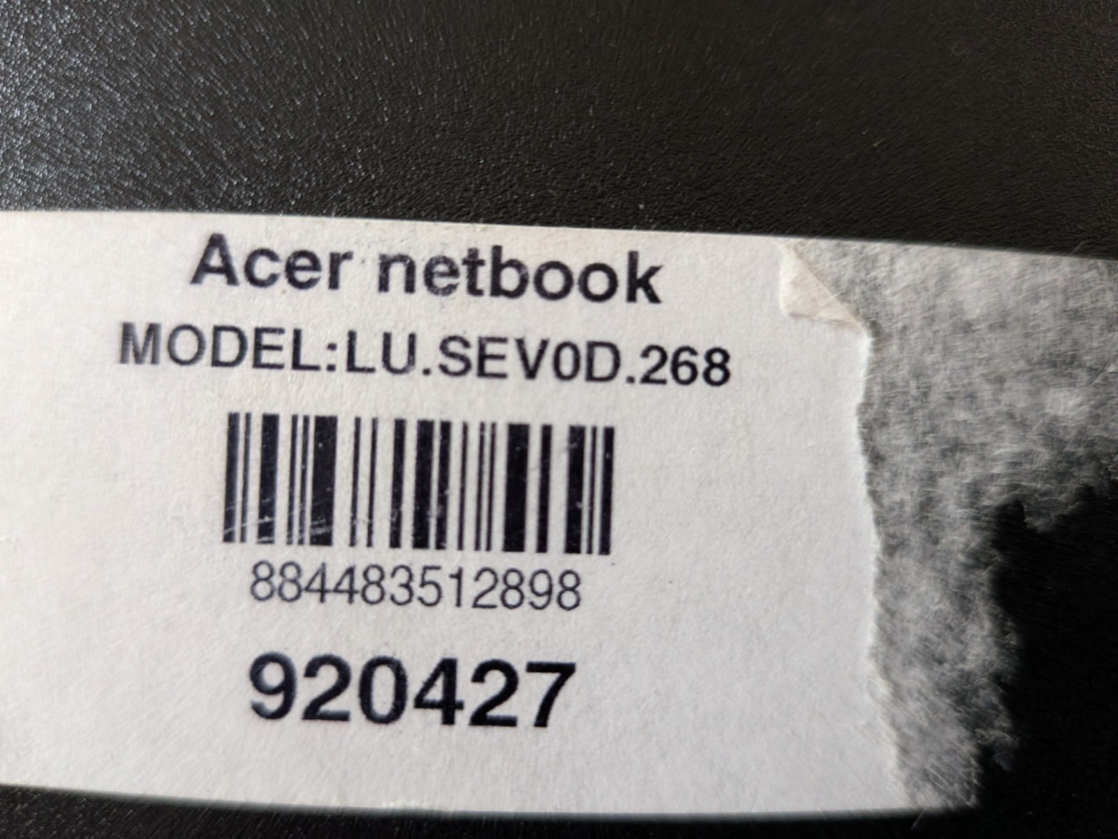 Acer Aspire One Blue D255E Laptop Atom N455 1GB RAM 250GB HD Windows 7 Works!