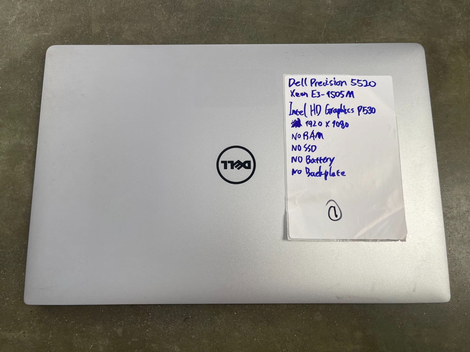 LOTX6 Dell Precision 5520 15.6″ Xeon E3-1505M M1200 SCREEN MOTHERBOARD *READ*