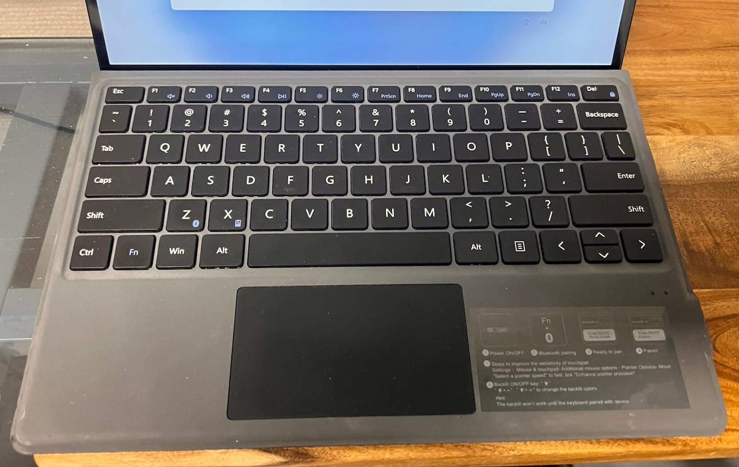 Microsoft Surface Pro X (Model 1876) w/ Finie Keyboard & Charging Block 128 G