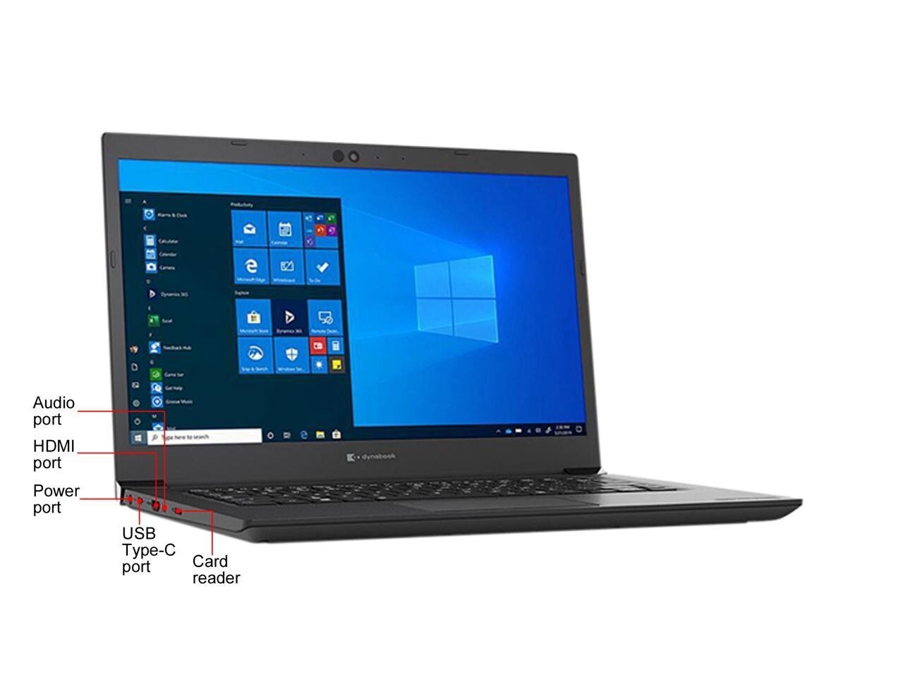 Toshiba Dynabook 14″ Laptop Intel Celeron 5205U CPU 8GB RAM 128GB SSD Win 10 Pro