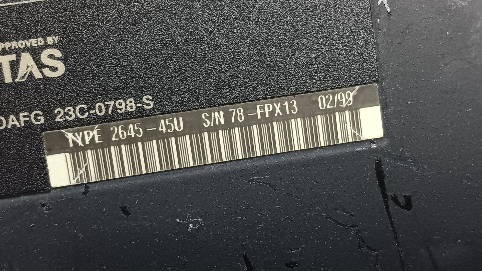 Vintage IBM ThinkPad 600 Laptop Intel Pentium II 13″ LCD Screen IBM TYPE 2645 PR