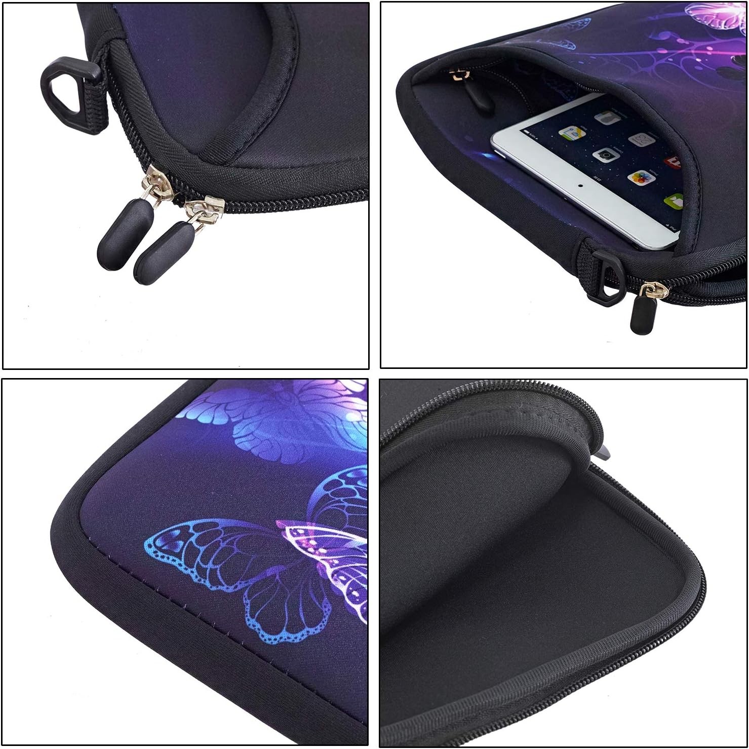 Neoprene Shoulder Bag for 14-15.6 inch Laptops with Handle and Accessories Pocke