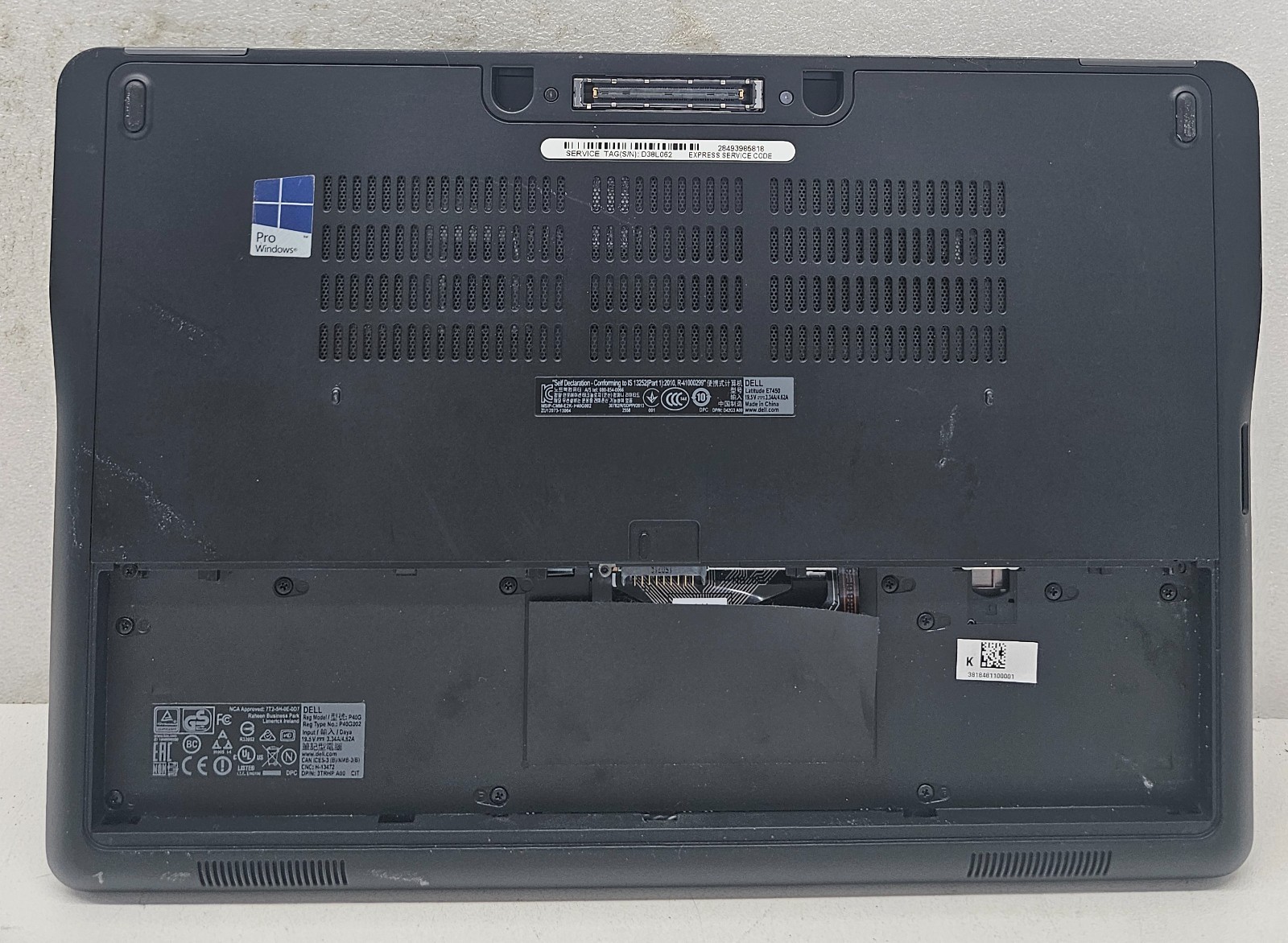 Dell Latitude E7450 14″ Laptop Intel Core i7-5600U 2GB Ram NO HD/OS/BATT (FL)