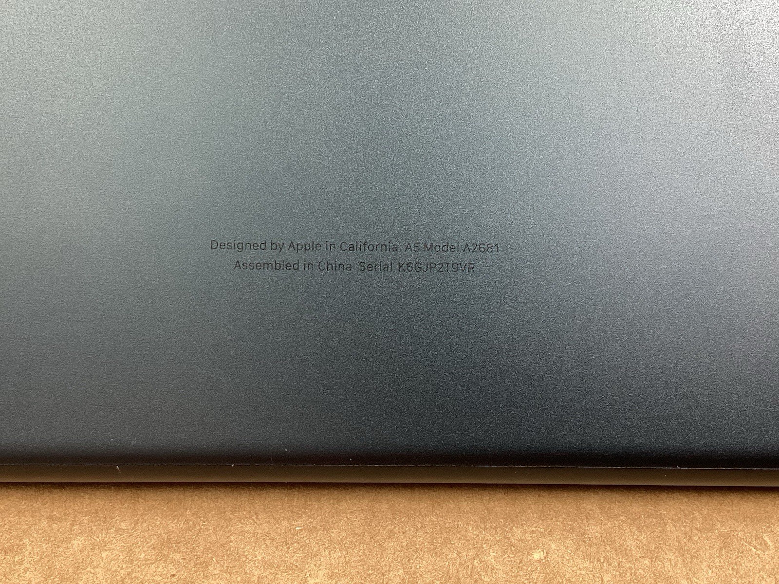 Apple Macbook Air 13.6″M2 Midnight 256GB SSD 16GB,100% battery, MC7X4LL/A, A2681