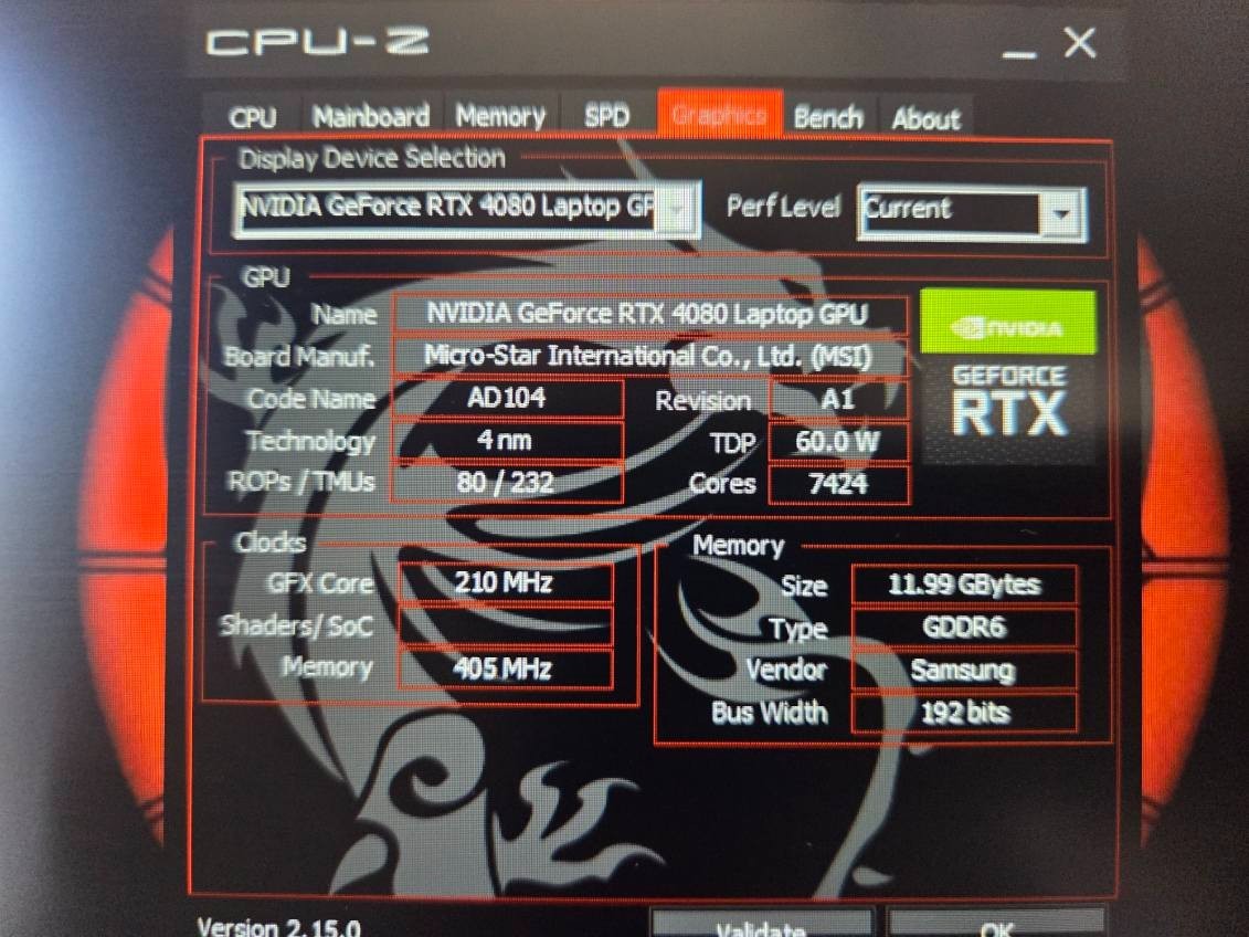 MSI Vector 16 HX A13VHG-464US 16″FHD+ i9-13980HX 1TB SSD 32GB RTX 4080 12GB