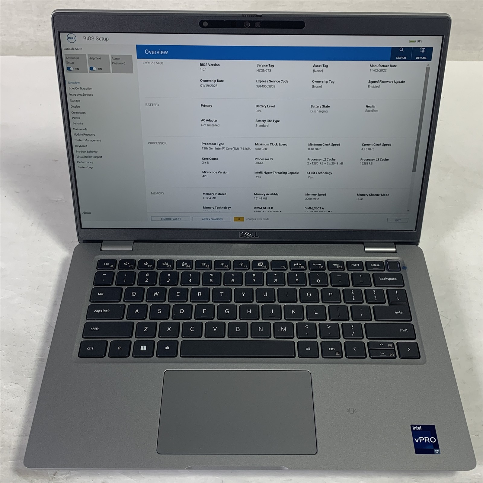Dell Latitude 5430 14.0″ Laptop i7-1265U 3.6GHz 16GB 512GB NVMe SSD – NO OS