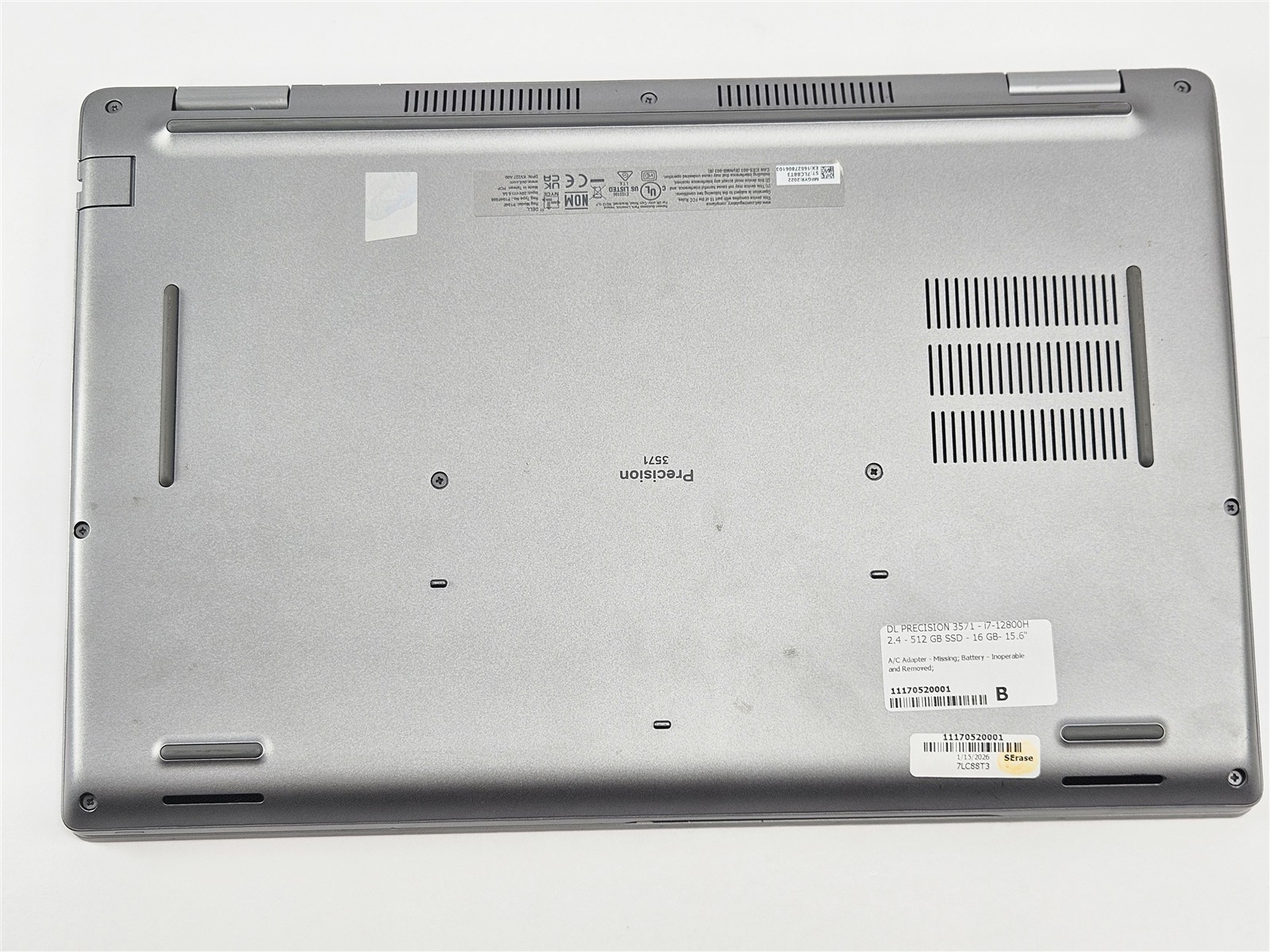 Dell Precision 3571 i7-12800H 16GB RAM 512GB SSD NVIDIA T600 4GB