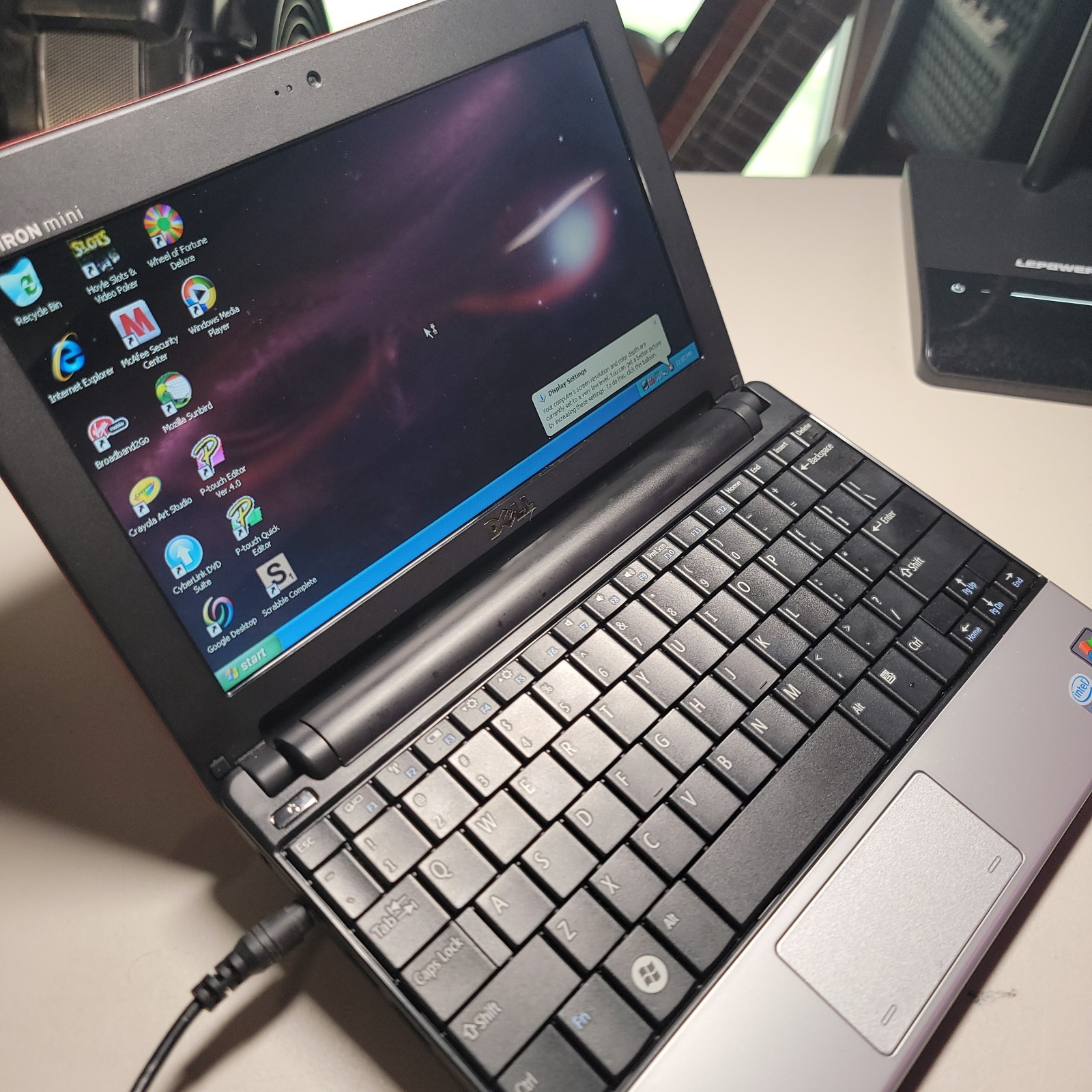 No Charger Bad Battery Dell Inspiron Mini 10 Intel Atom N270 1600MHz 1 GB 160gb