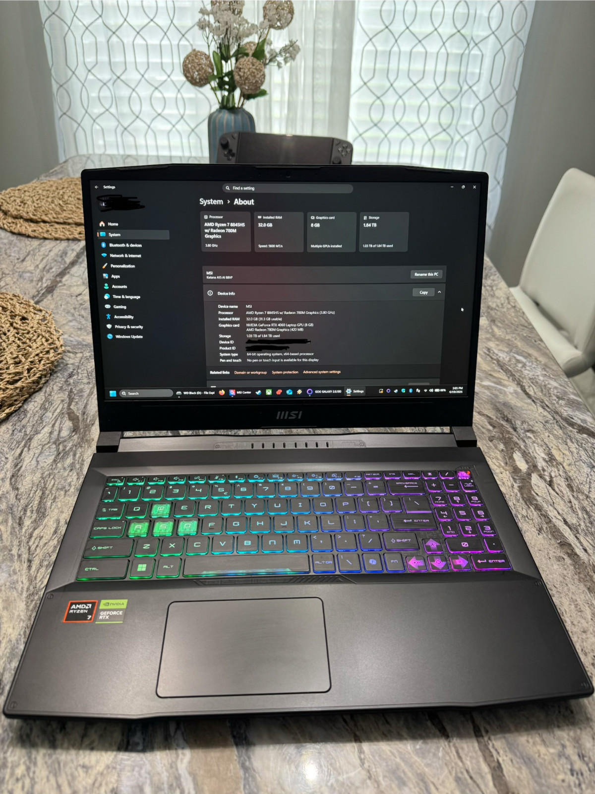 MSI Katana A15 Gaming Laptop – B8VF-448US