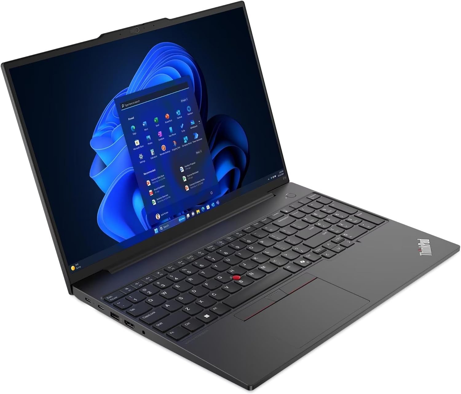 Lenovo ThinkPad E16 AMD Ryzen 5 16″ – 8 GB 256 GB SSD Win 11 Pro Wi-Fi 6E Black