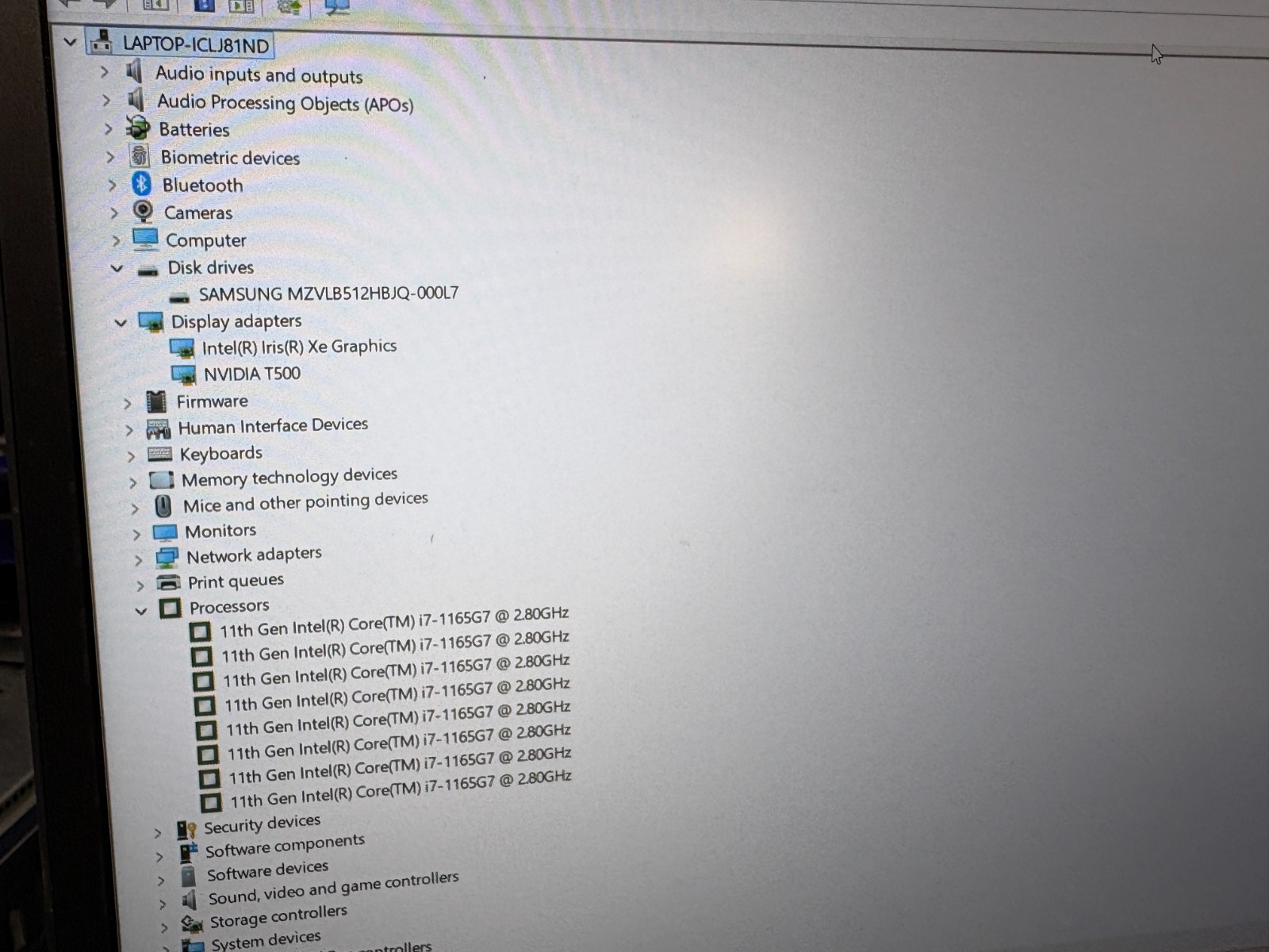 Lenovo ThinkPad P15s Gen2 I7-1165G7 16GB RAM 500GB SSD *See Condition Detail