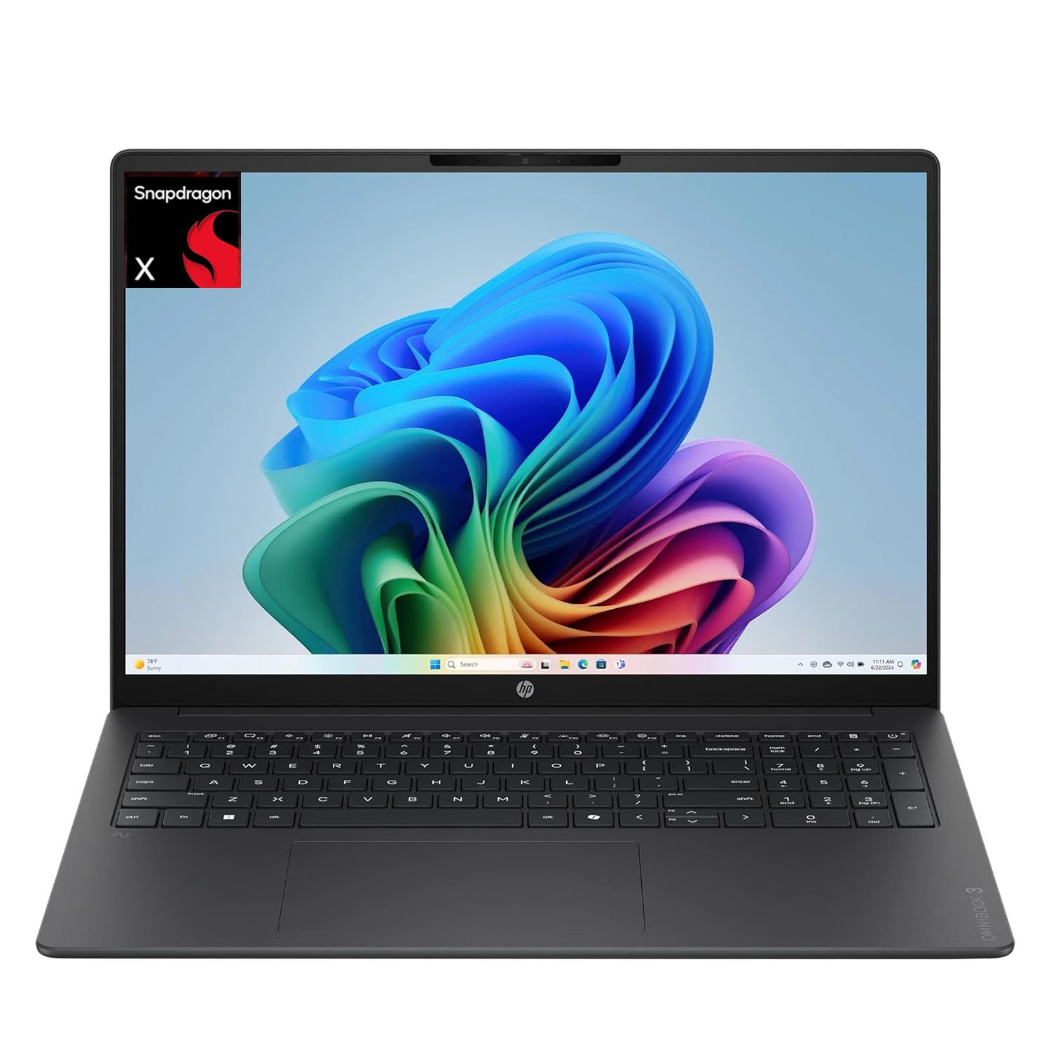 HP OmniBook 3 16″ Next Gen AI PC Laptop 8-Core Snapdragon X X1-26-100 16GB 512GB