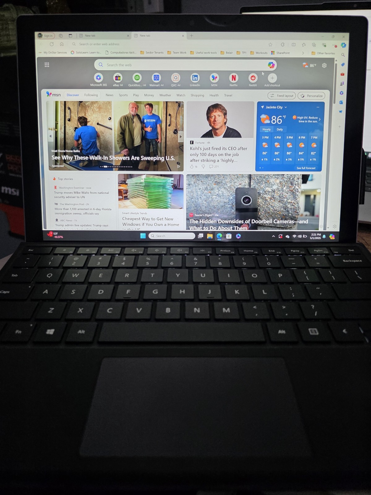Microsoft Surface Pro 7 –10th Gen- 12.3″ Touch-Screen – Intel Core i5 Processor