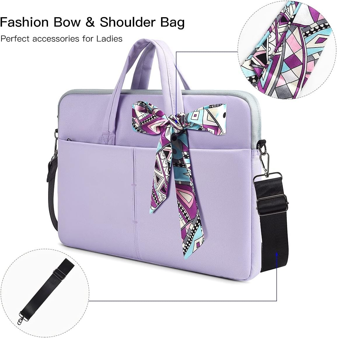 Purple Shoulder Sleeve Bag for 17-17.3 Inch Laptops – Acer, HP, Dell, Lenovo, AS