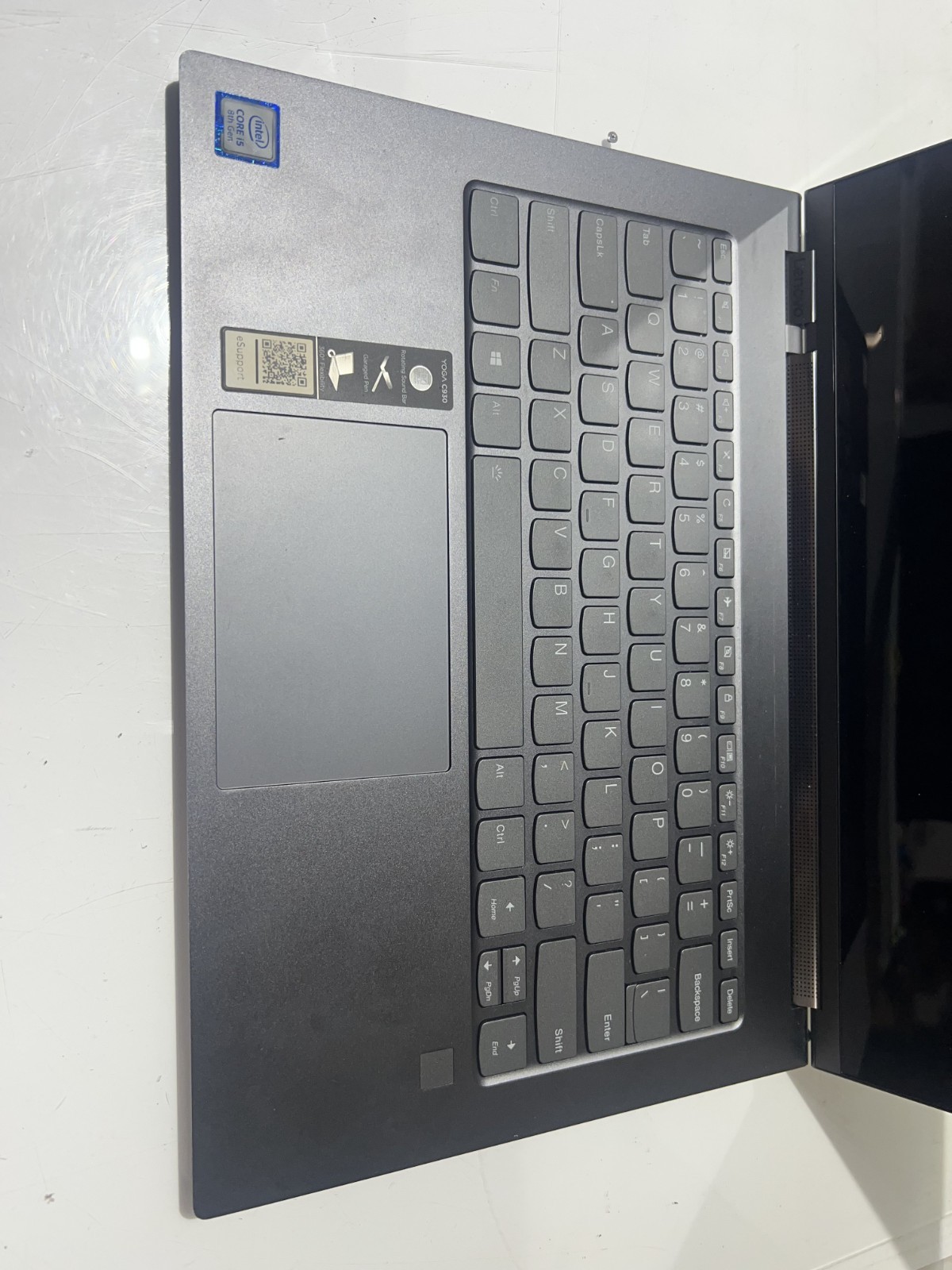 LENOVO YOGA C930-13IKB i5-8250U@1.60GHz 8GB RAM NO OS/SSD TOUCH FOR PARTS/REPAIR