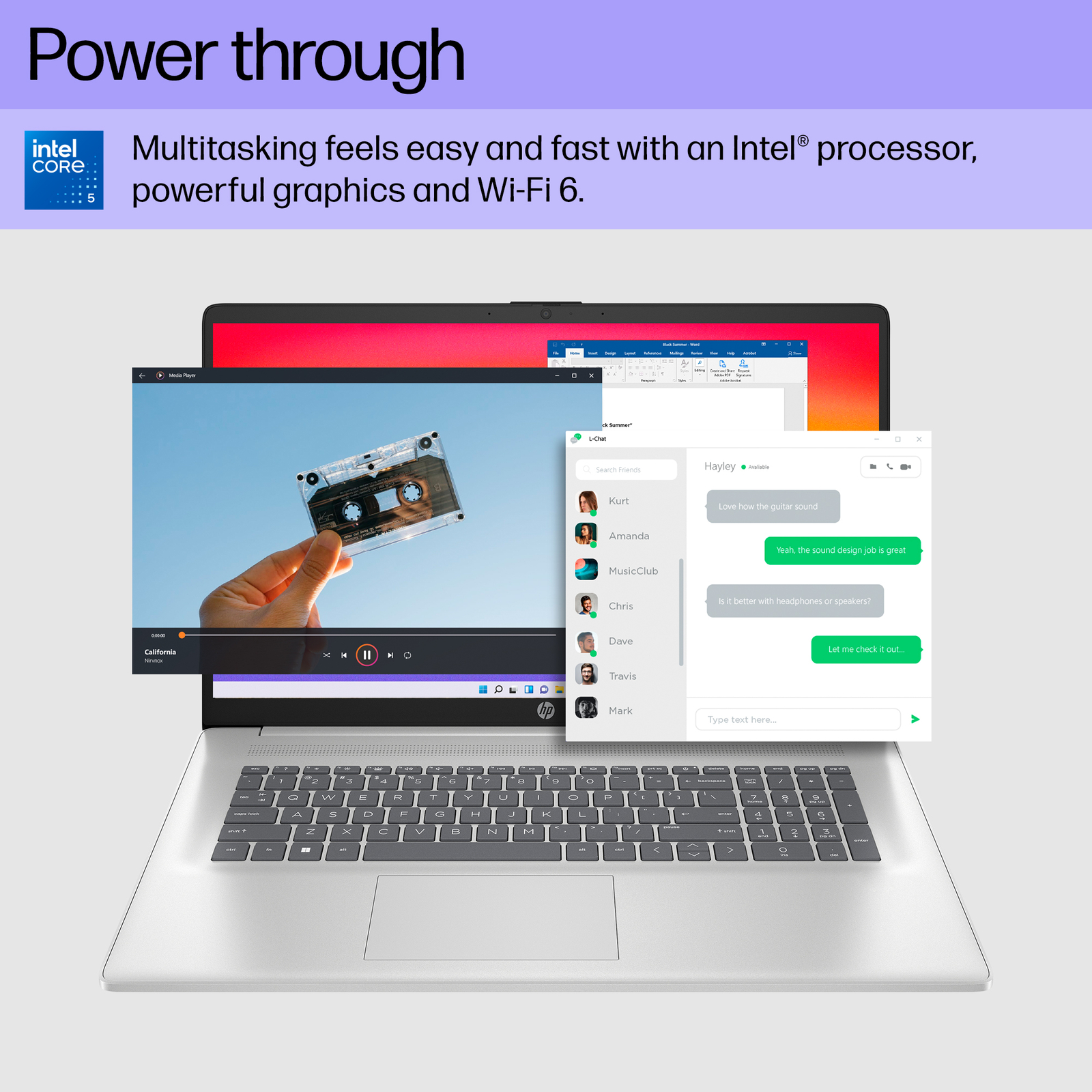 HP 17-cn4033cl Laptop 17.3″ Intel Colre 5 120U 512GB SSD 16GB Win 11 17-cn4033cl