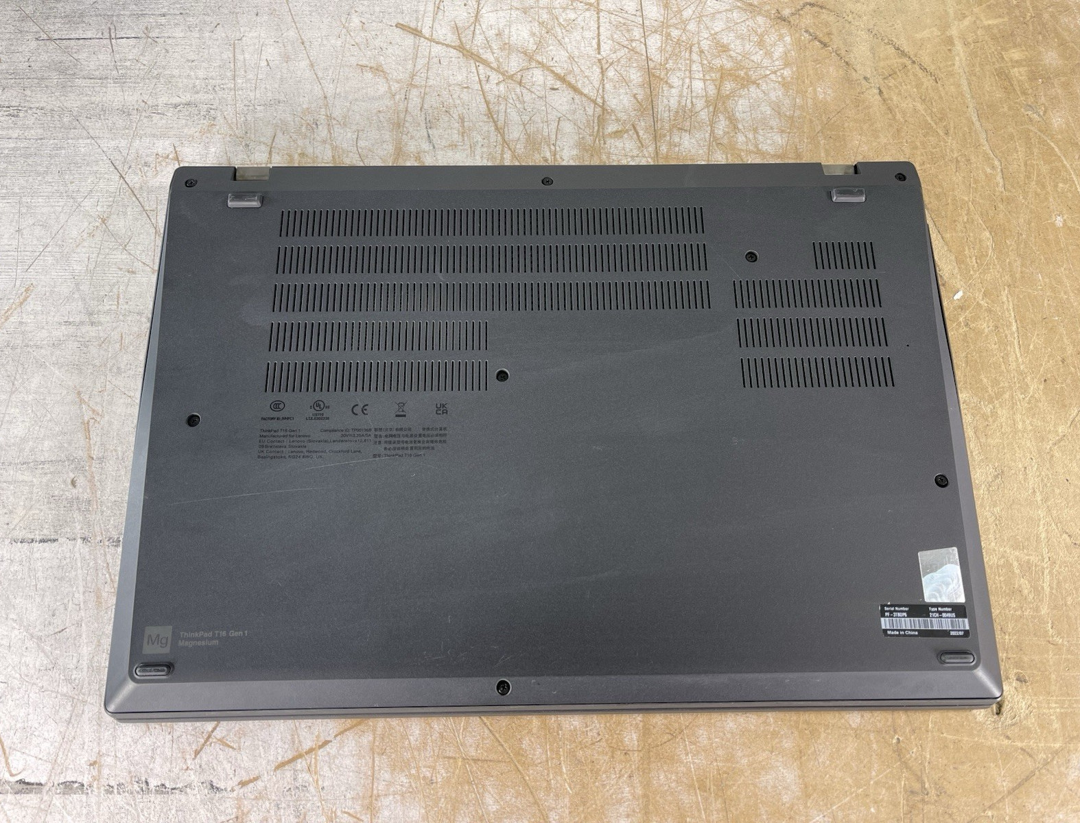 LENOVO THINKPAD T16 GEN 1 RYZEN 5 6650U @ 2.90 GHz, 16GB RAM, NO HDD/OS