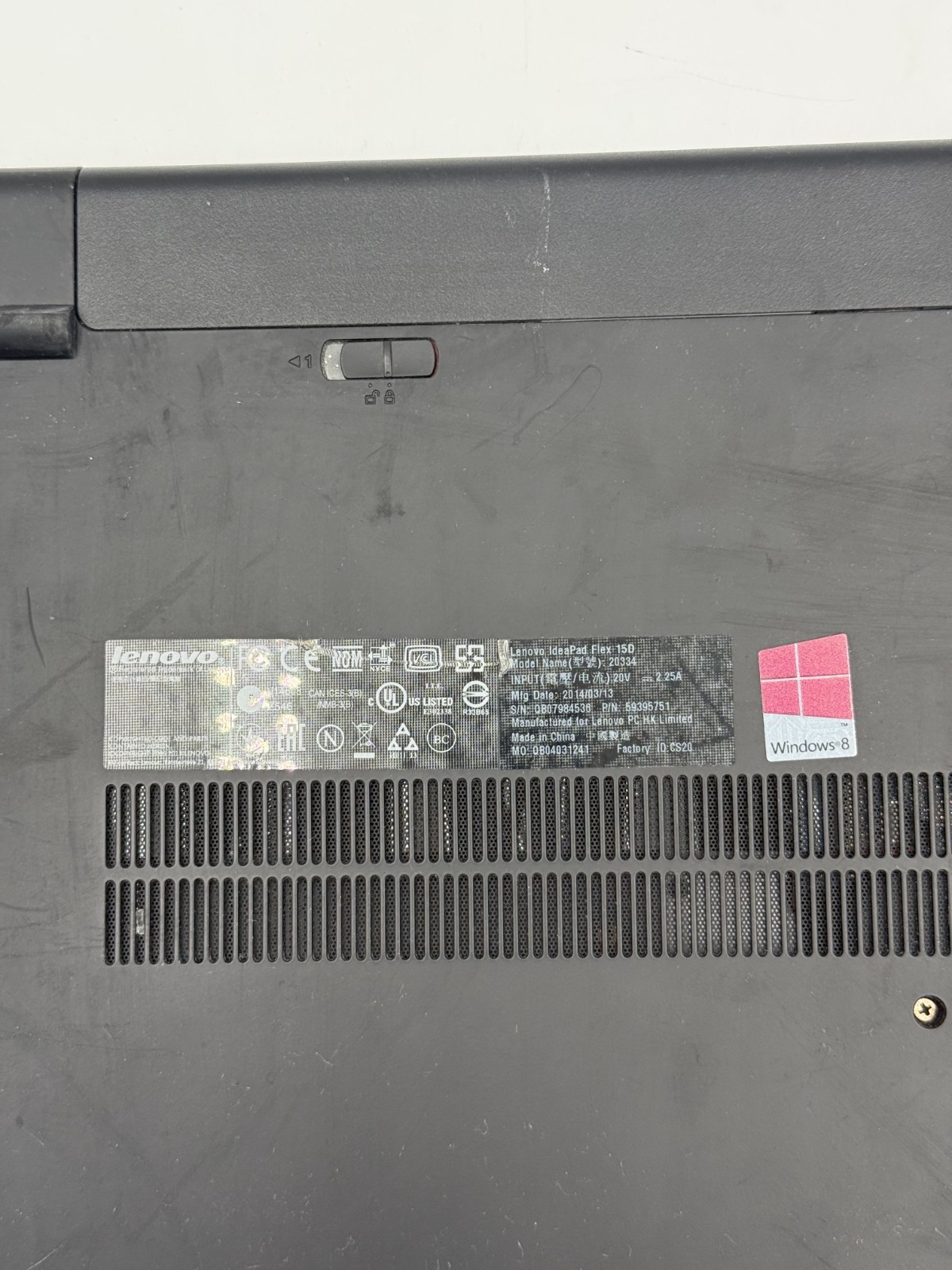 Lenovo IdeaPad Flex 15D *BATTERY DAMAGE FOR PARTS – READ DESCRIPTION*
