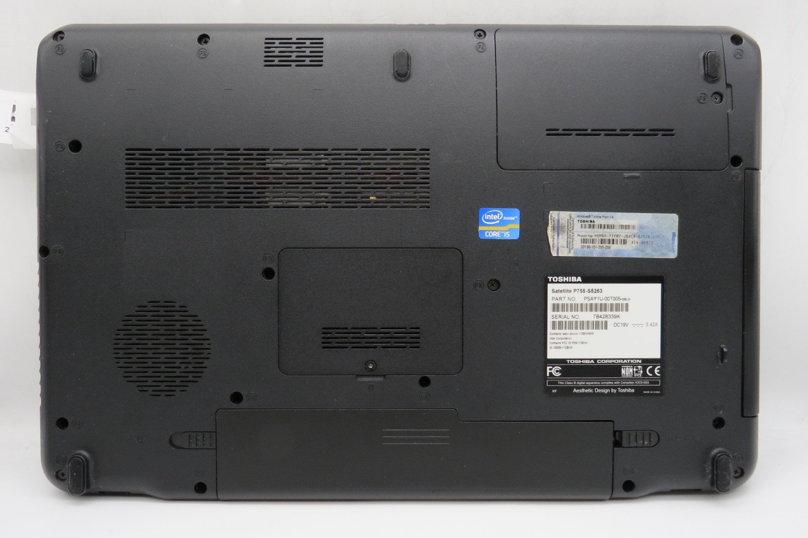 Toshiba Satellite P755-S5263-15.6″-i5-2410M@2.3-4GB RAM-240GB 2.5 -NO OS *READ*