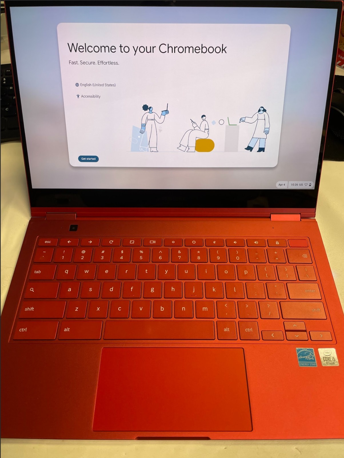 Samsung Galaxy Chromebook 13.3 4K AMOLED Display Intel i5-10210U 8GB | 256GB Red