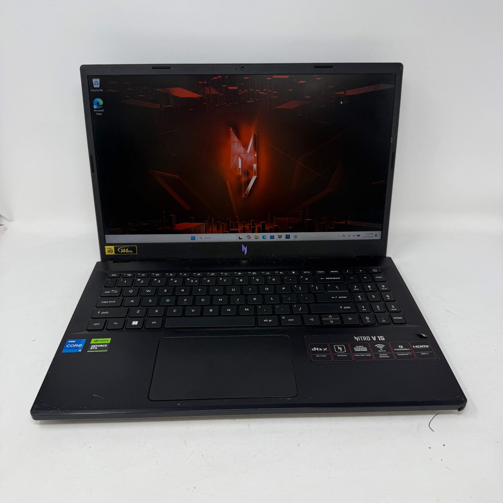Broken Acer Nitro V 15 ANV15-51 15.6″ i5-13420H 2.1GHz 16GB RAM 500GB SSD GeForc