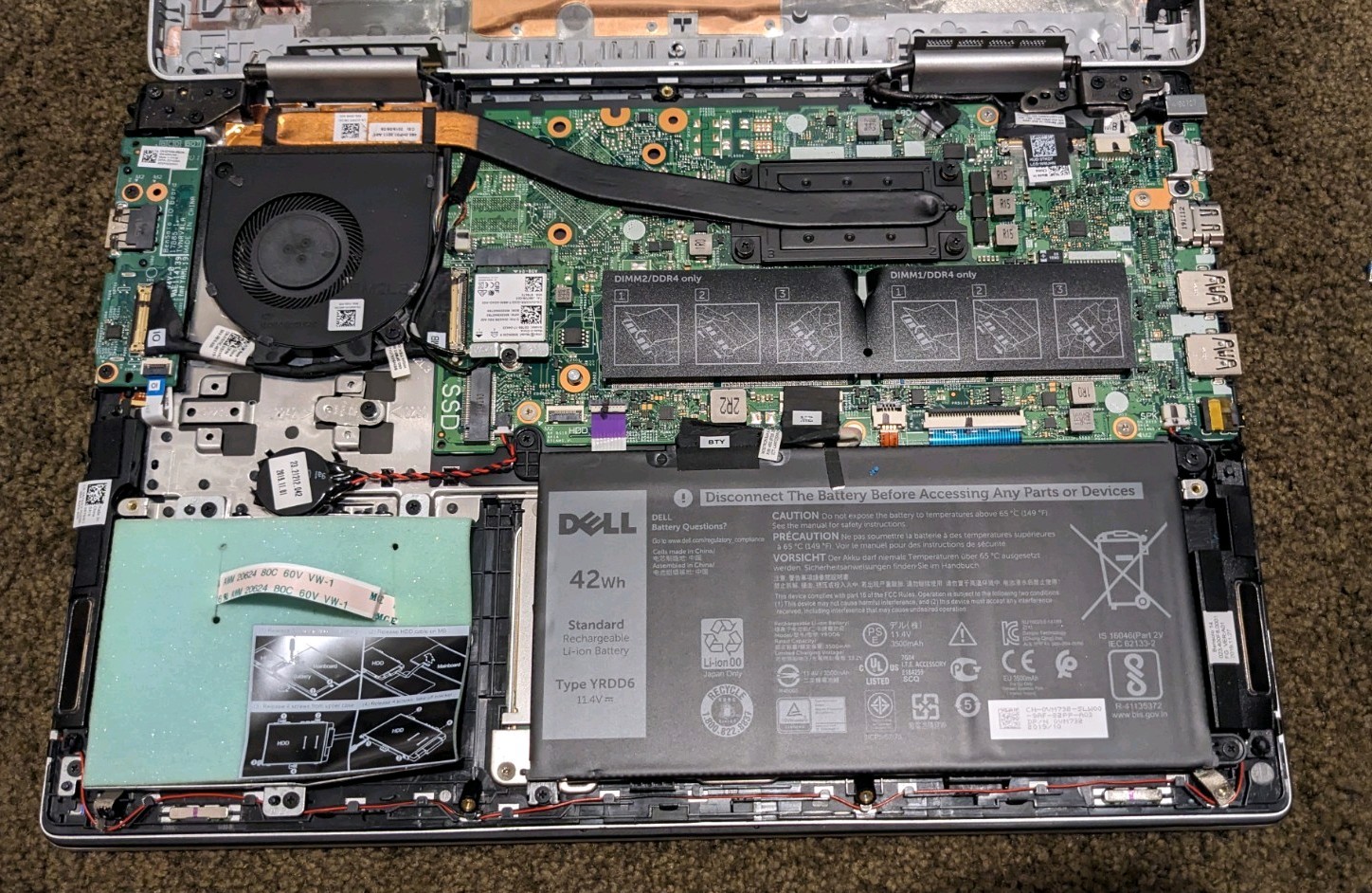 Dell Laptop Lot (4) Latitude 7480, E5550, F7470, Inspiron 5000 For Parts Repair