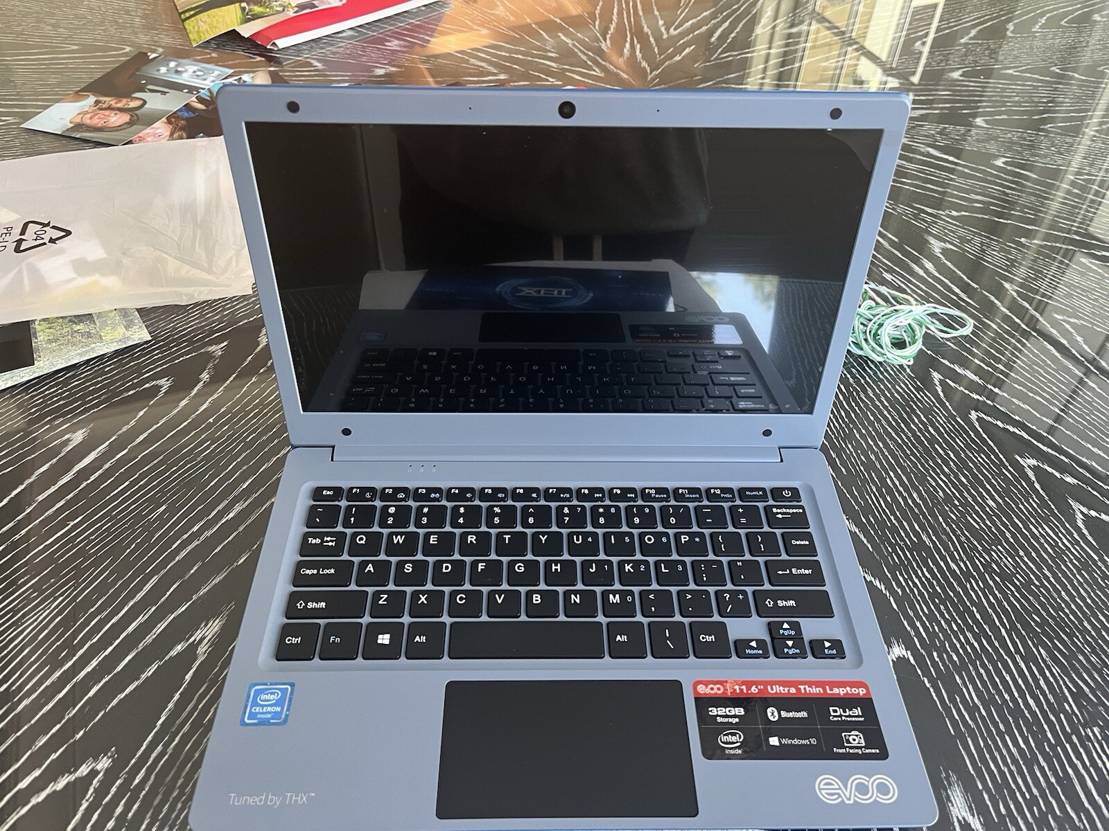 EVOO 11.6″ Ultra Thin Notebook 32GB storage, BLUE Reset