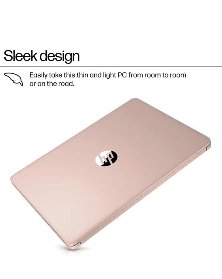 HP – 14″ Laptop – Intel Processor N150 – 4GB Memory – 128GB UFS – Pale Rose Gold