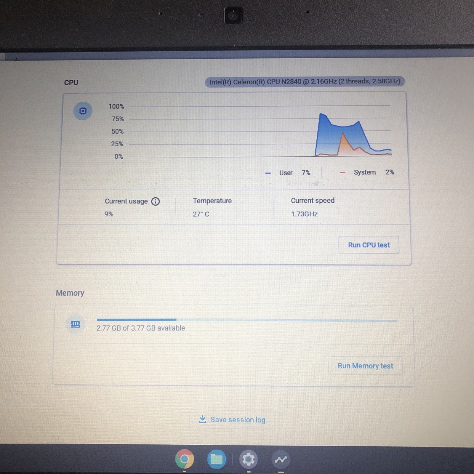 Dell Chromebook 11 P22T Laptop Intel Celeron 4GB RAM 16GB SSD w/ Charger WORKS