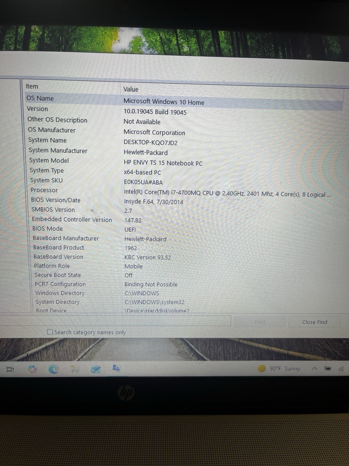 HP Envy 15 Notebook Laptop Intel Core i7 12 Gb Ram Touchscreen (see description)