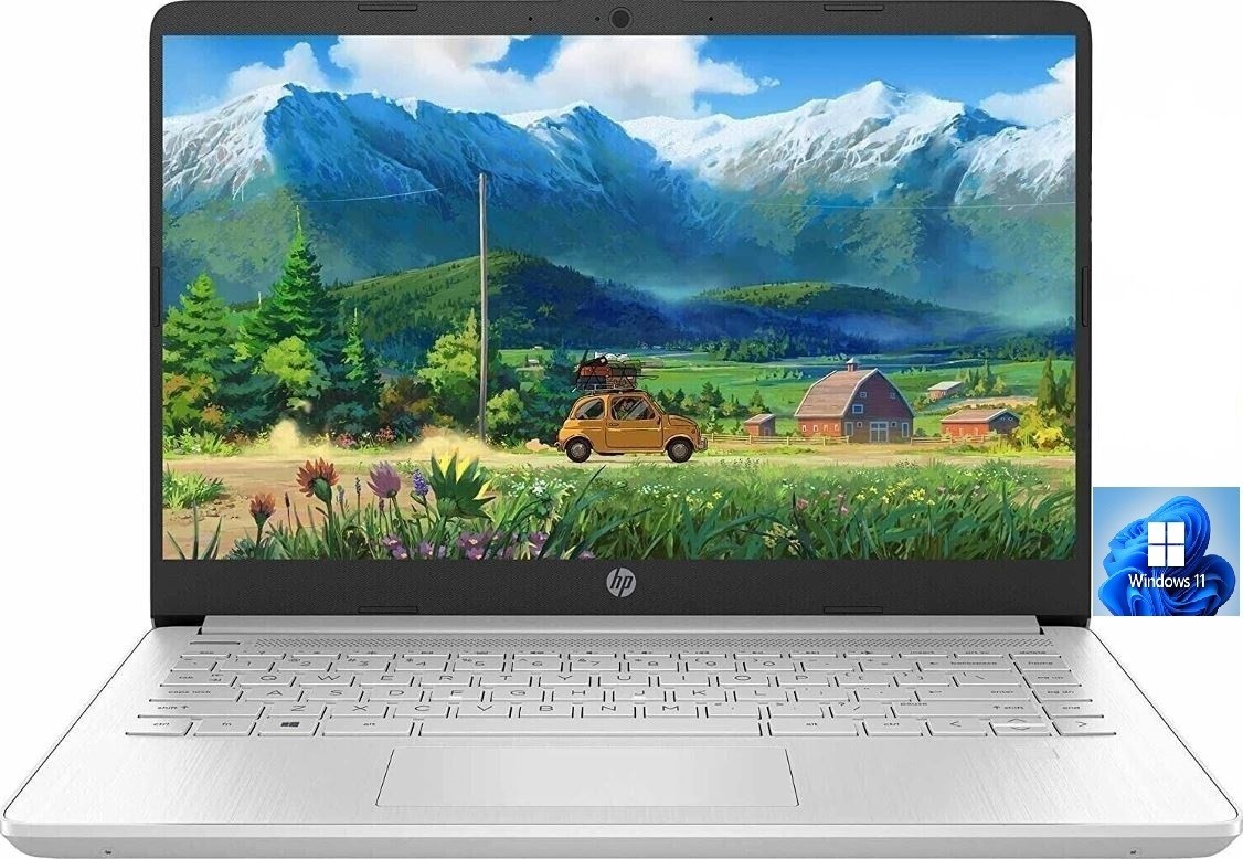 HP 14″ HD Laptop, AMD 2-Core Athlon CPU, 8GB RAM, 184GB (64+240SSD), Win 11