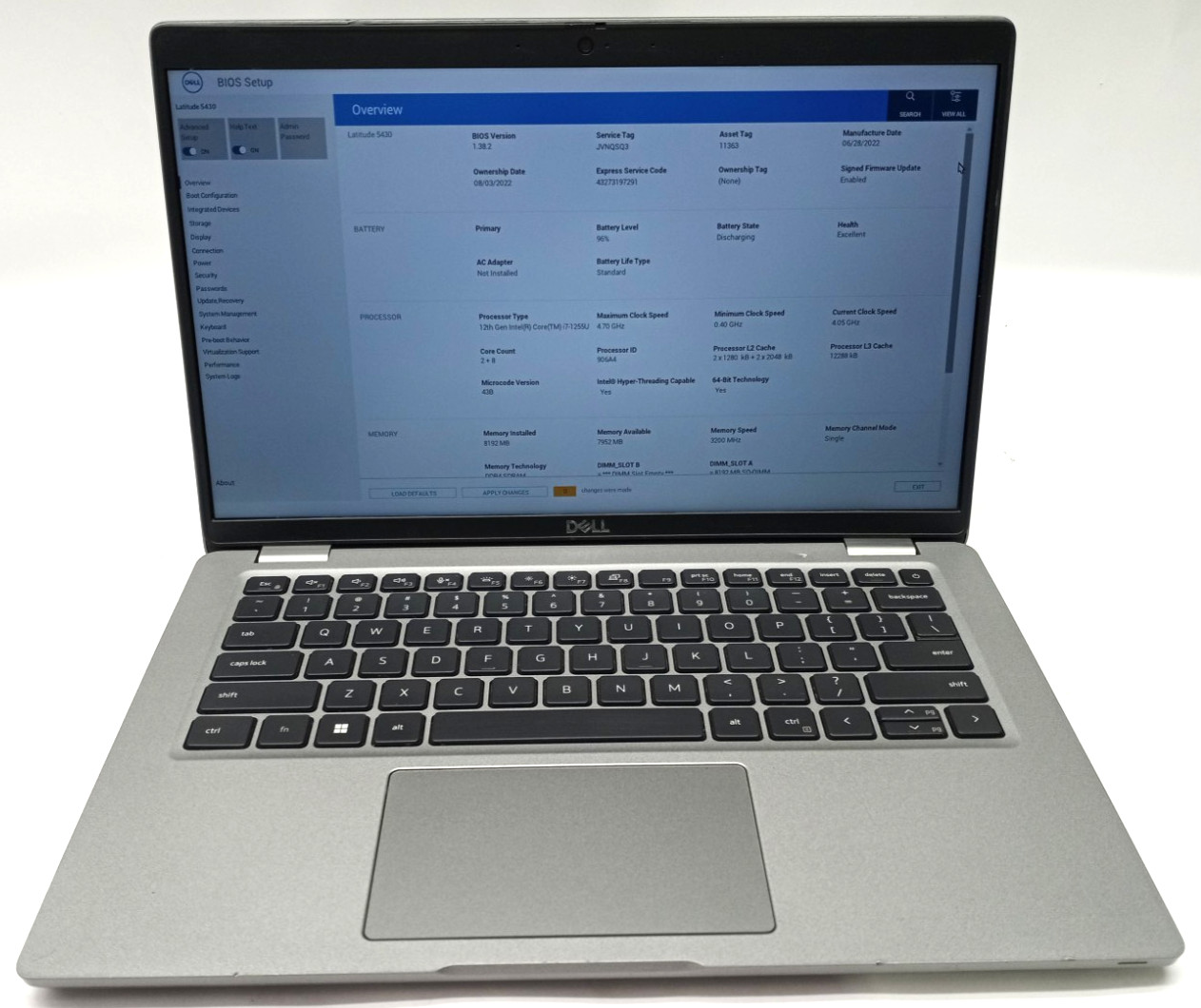 Dell Latitude 5430 14″FHD i7-1255u@4.70GHz 8GB RAM 256GB NVMe Win11Pro MC763*!